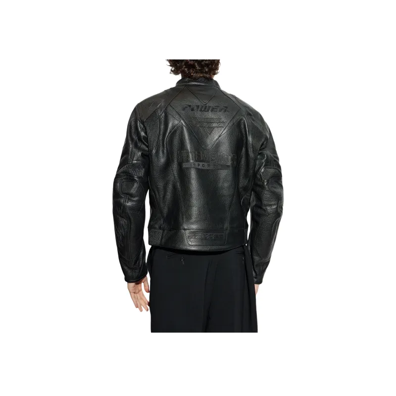Vetements Zipped Leather Jacket-1