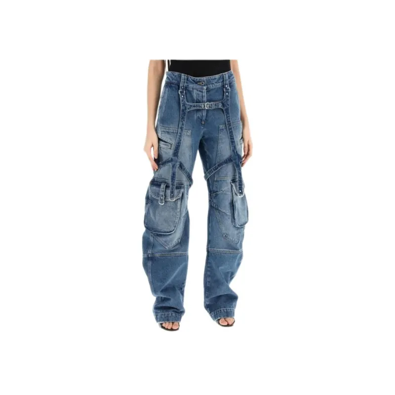OFF WHITE Jeans Women's Blue-2