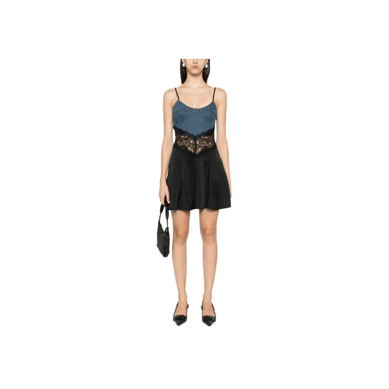 Blumarine Lace trim Mini Dress-1