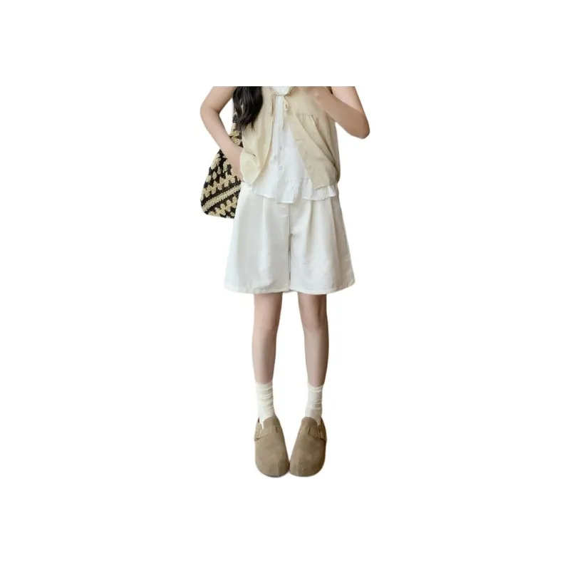 Mu Xiao Xin Denim Shorts Women's-5