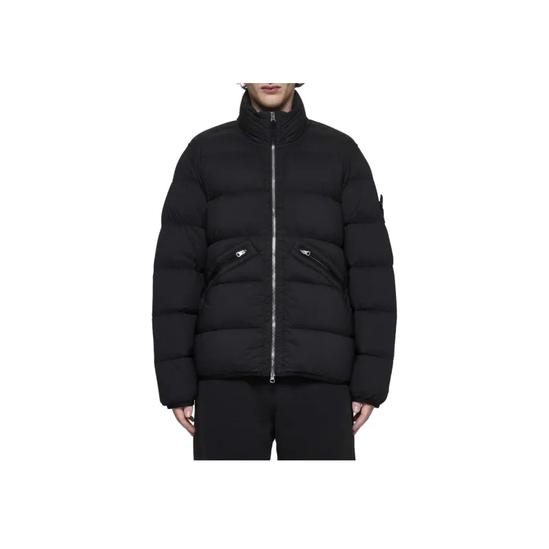 STONE ISLAND Funnel Neck Zip Up Jacket-2