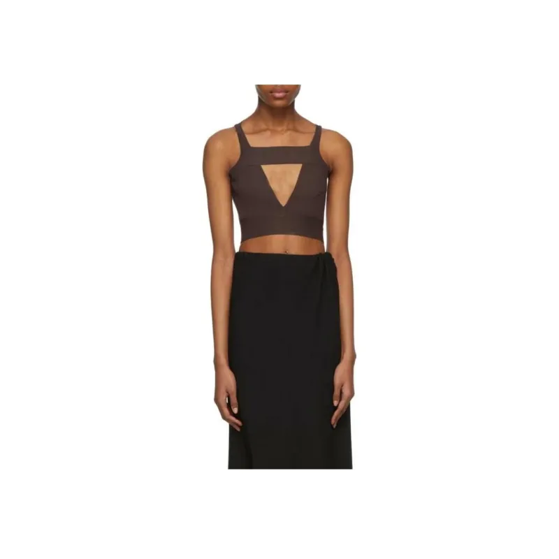 RICK OWENS/RO Tank Tops Women's Burgundy-0