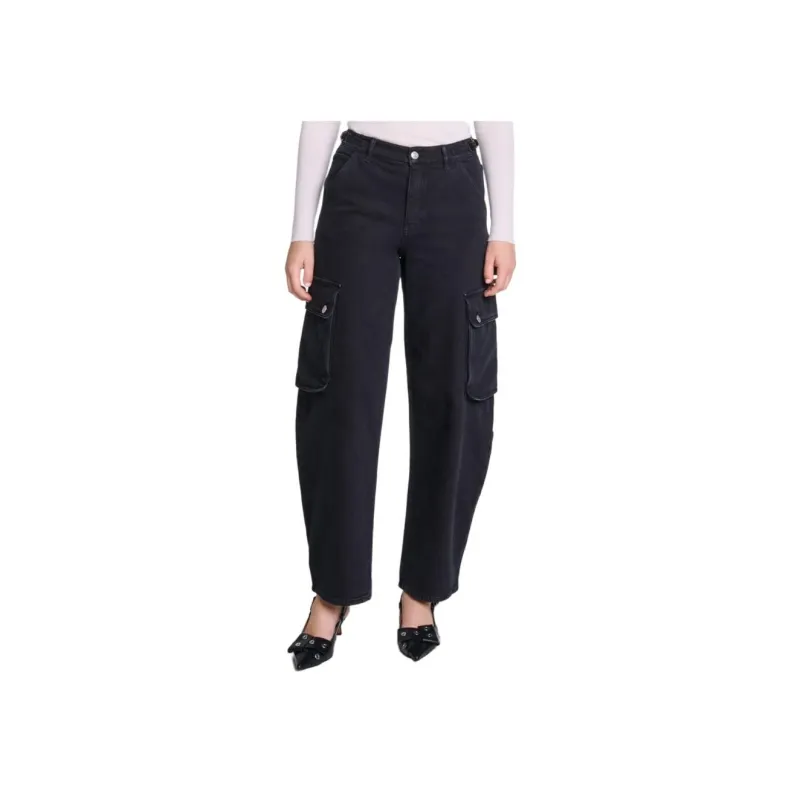 Maje Logo patch Cargo Jeans-2