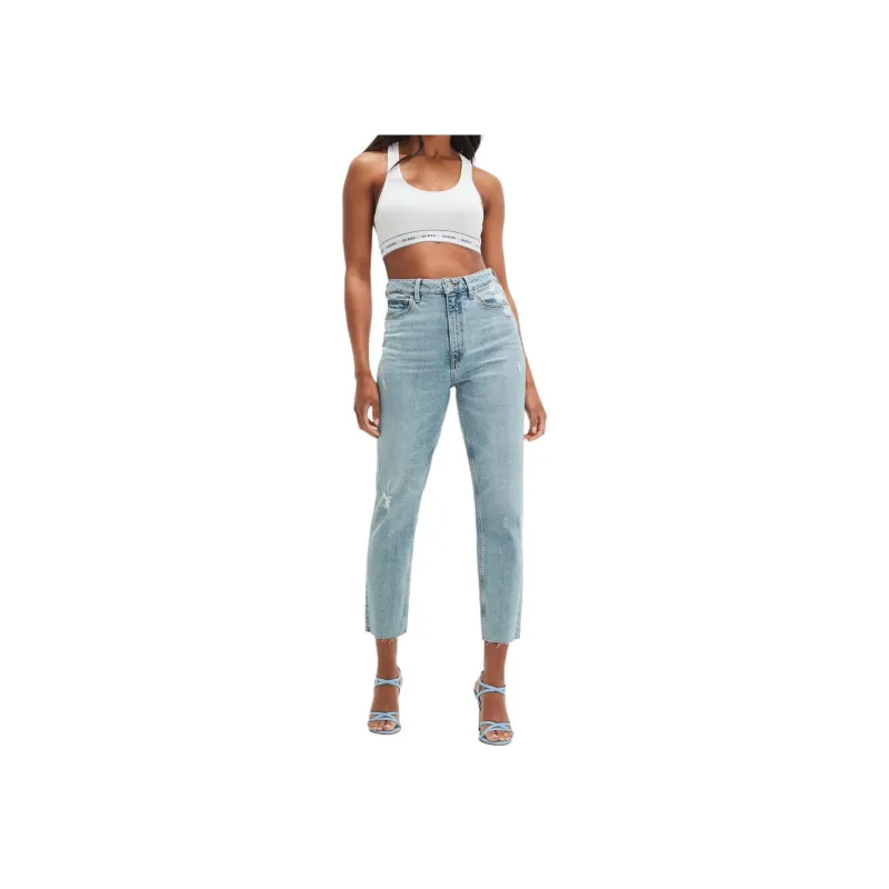 GUESS Eco Slim Mom Jeans Jeans Women's Blue-1