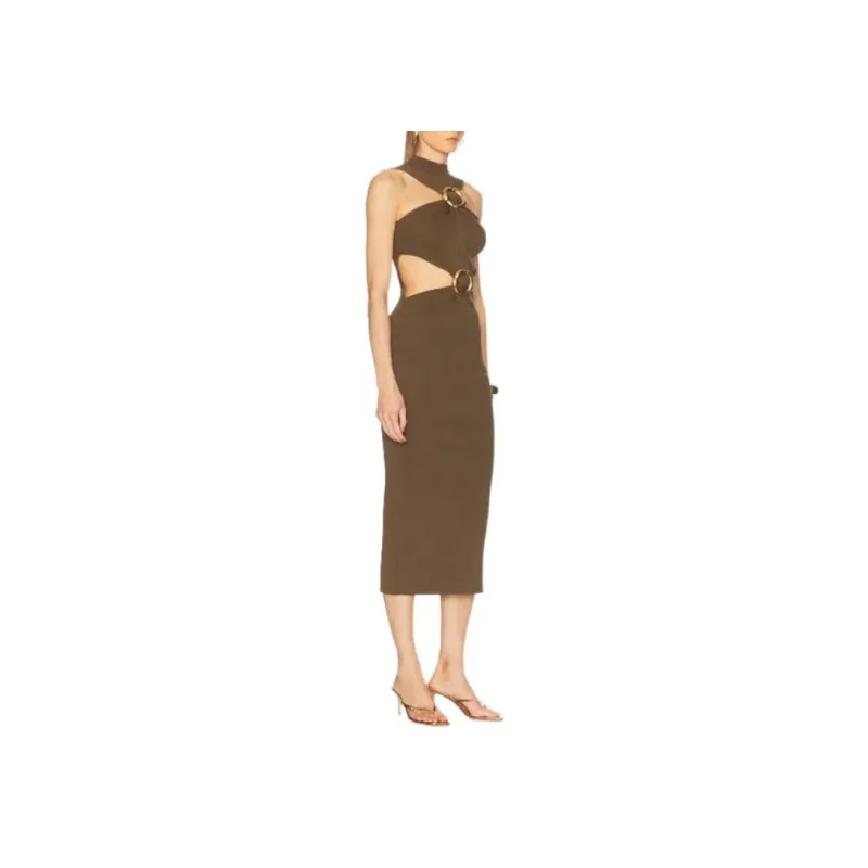 CULT GAIA Sleeveless Dress Women's Brown-2