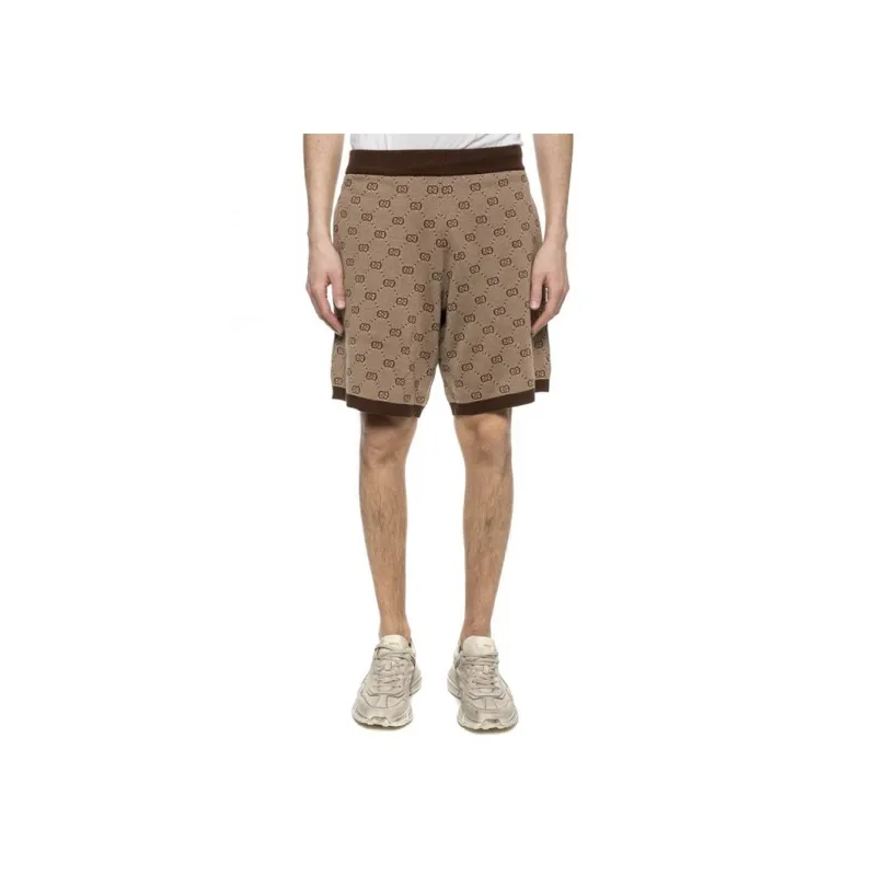 GUCCI Gg Jacquard Knit Shorts-1