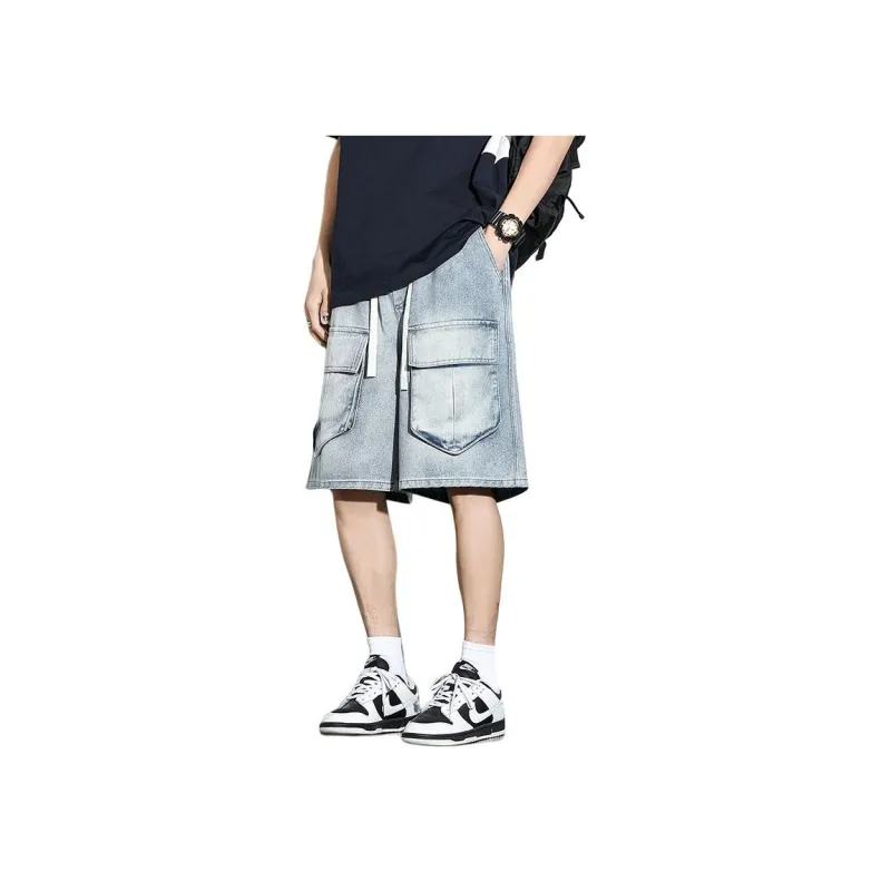 AMBER LIGHT Denim Shorts Unisex-5