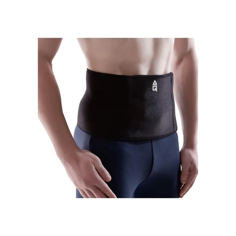 AQ Back Support Braces Breathable Protective Compression Black Silk Cloth Sponge Unisex-1