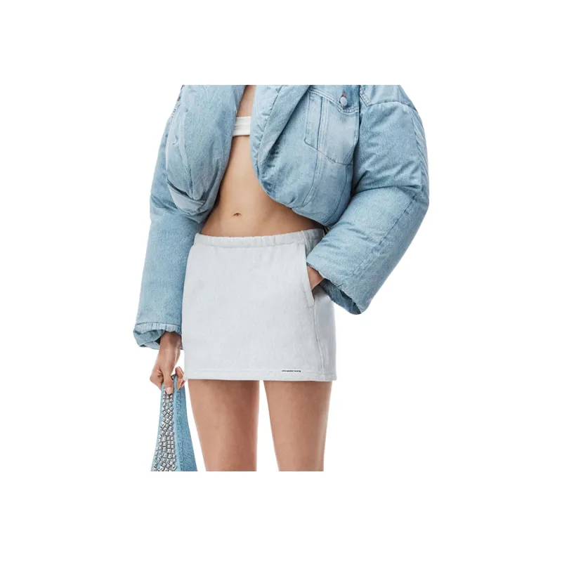 Alexander Wang Logo appliqué Mini Skirt-0
