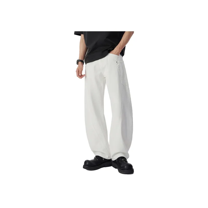 WPOOLL Jeans Men White-3