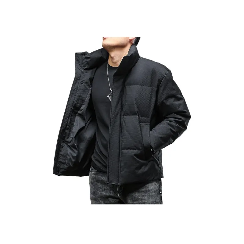 Seasonal Words Down Jacket Men's Black-0