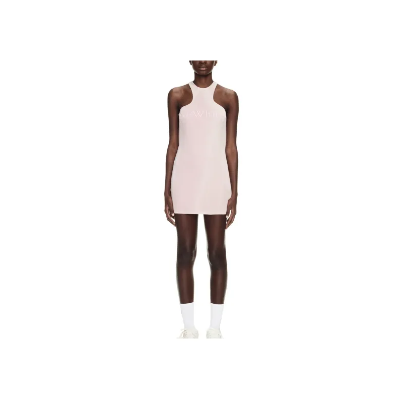 OFF WHITE Laundry Rowing Ribbed Minidress-3