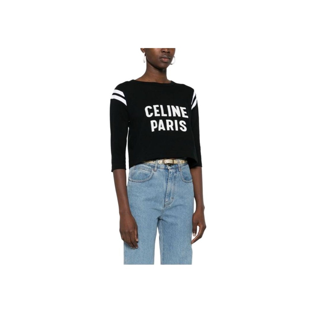 CELINE Paris Boxy T-shirt in Cotton Jersey - POIZON