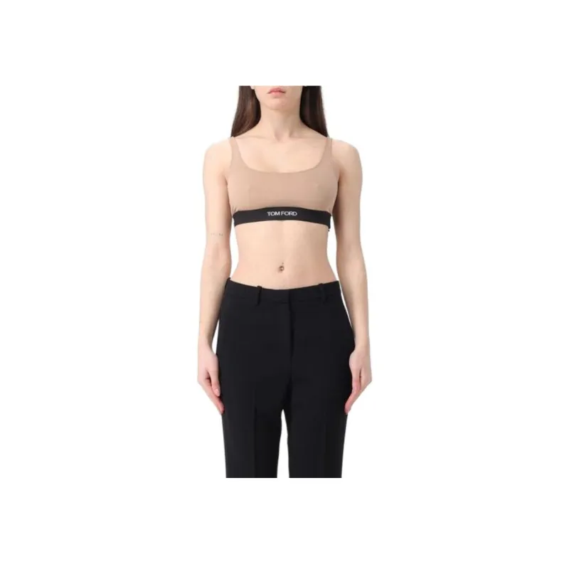 TOM FORD Logo trim Stretch Bralette-2