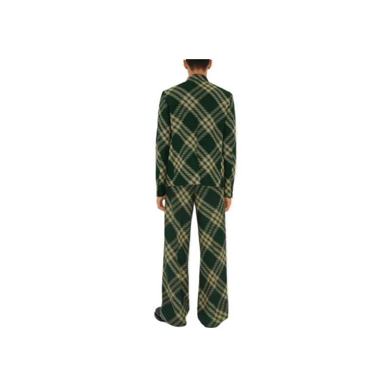 Burberry Check pattern Buttoned Blazer-3