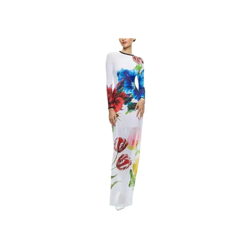 ALICE+OLIVIA Delora Floral-print Maxi Dress-1