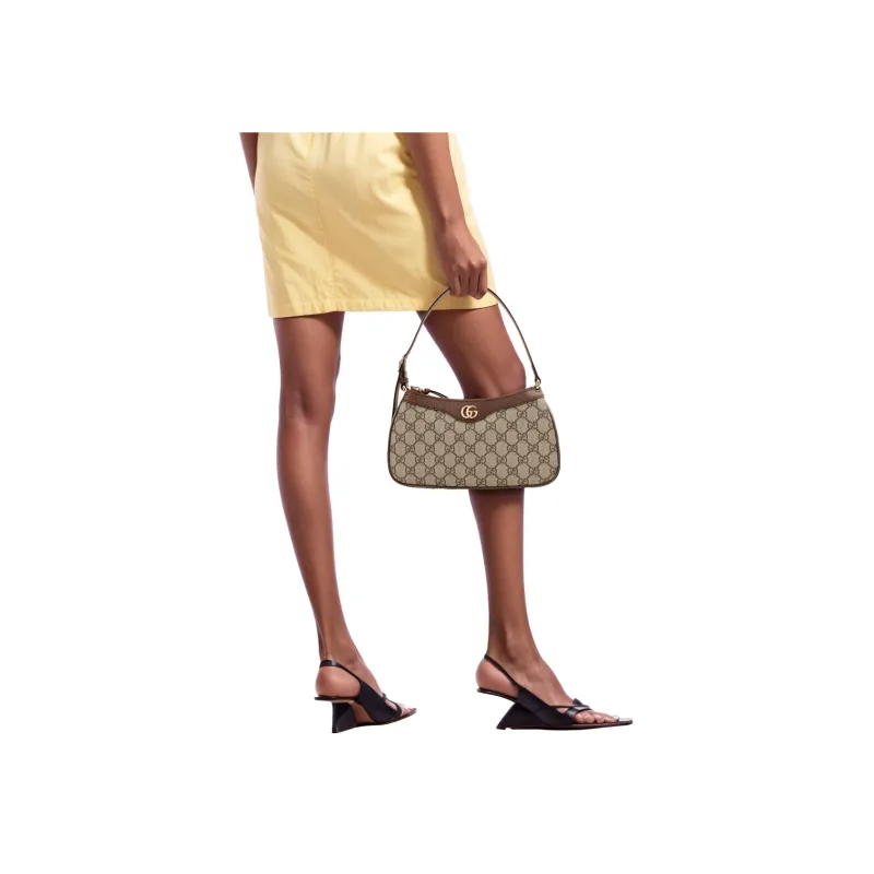 GUCCI Ophidia GG Monogram Small Handbag Women's Brown-8
