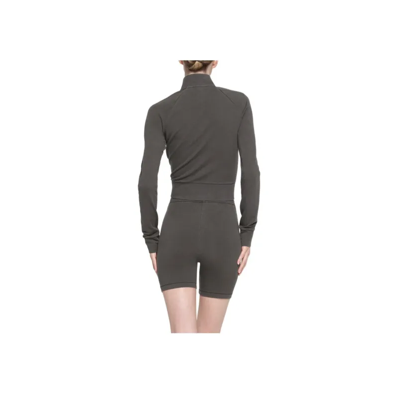 SKIMS SS24 Summer Collection OUTDOOR TRACK JACKET Jackets & Coats Women's WASHED ONYX/Washable Agate-2