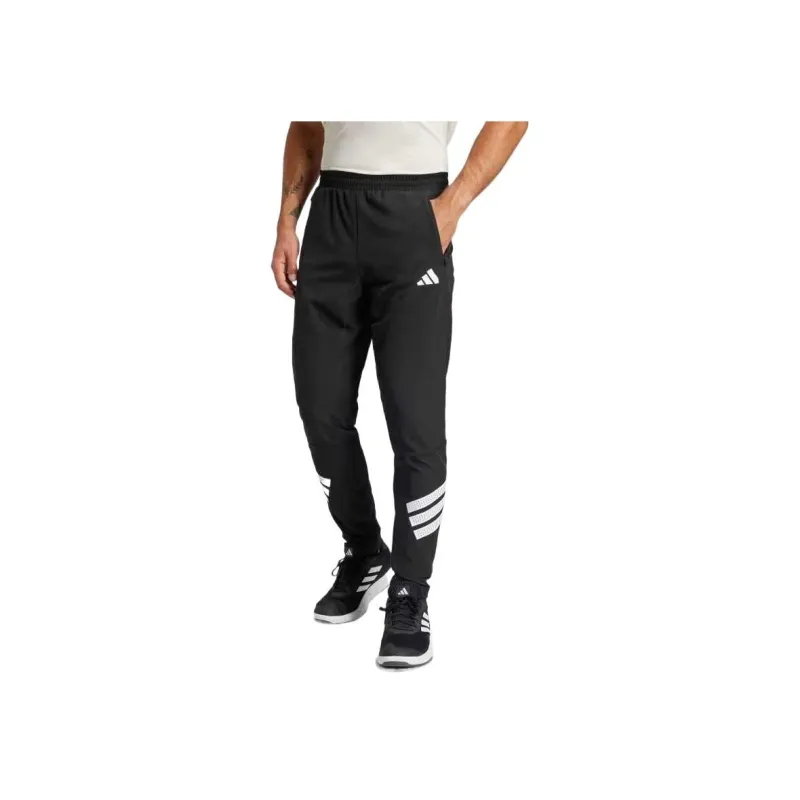 Adidas Icon 3 Stripes Casual Pants Men's Black/White-1