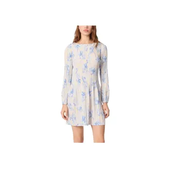 Maje Plissé detailed Mini Dress