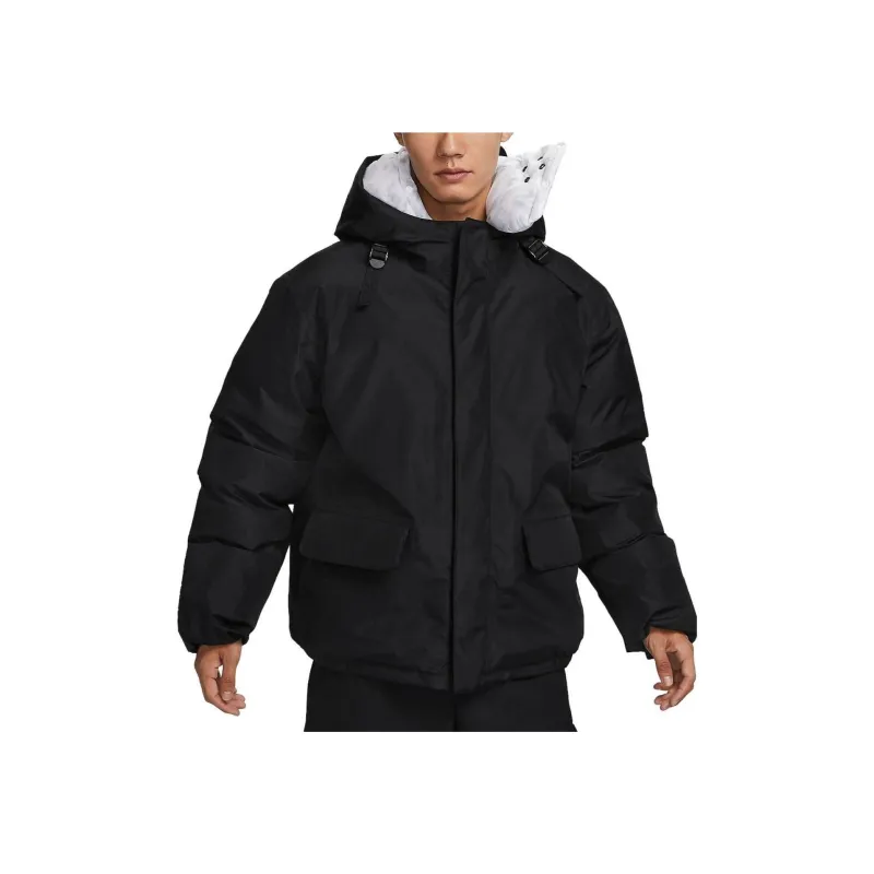 Nike Outdoor Hiking Waterproof And Windproof Windbreaker Jacket Men's Black-3