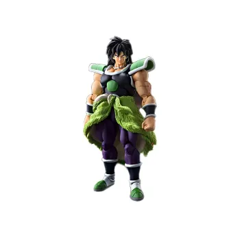 BANDAI Broly Dragon Ball, Super Saiyan, Black Hair Battle Outfit, Theatrical Version Scale Figures 19cm