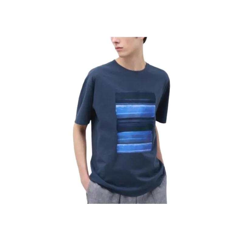 UNIQLO Jw Anderson Co Branded Series T Shirt Men's Dark Blue-1