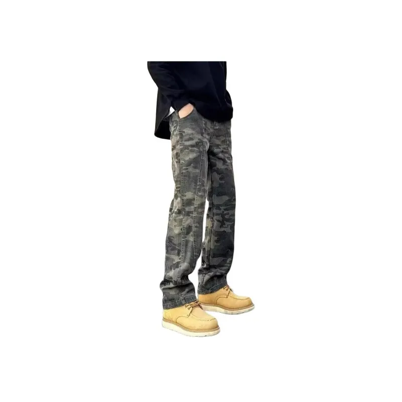 KVIV Jeans Men's Army Green Camouflage-0