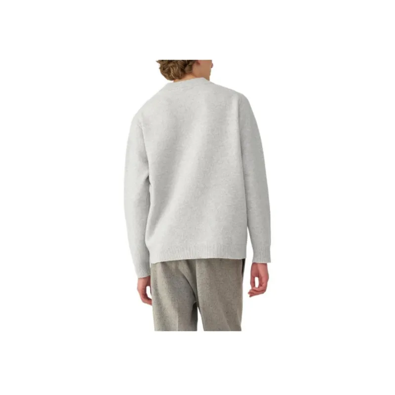 MUJI LABO Series Sweater Men's Light Gray-4