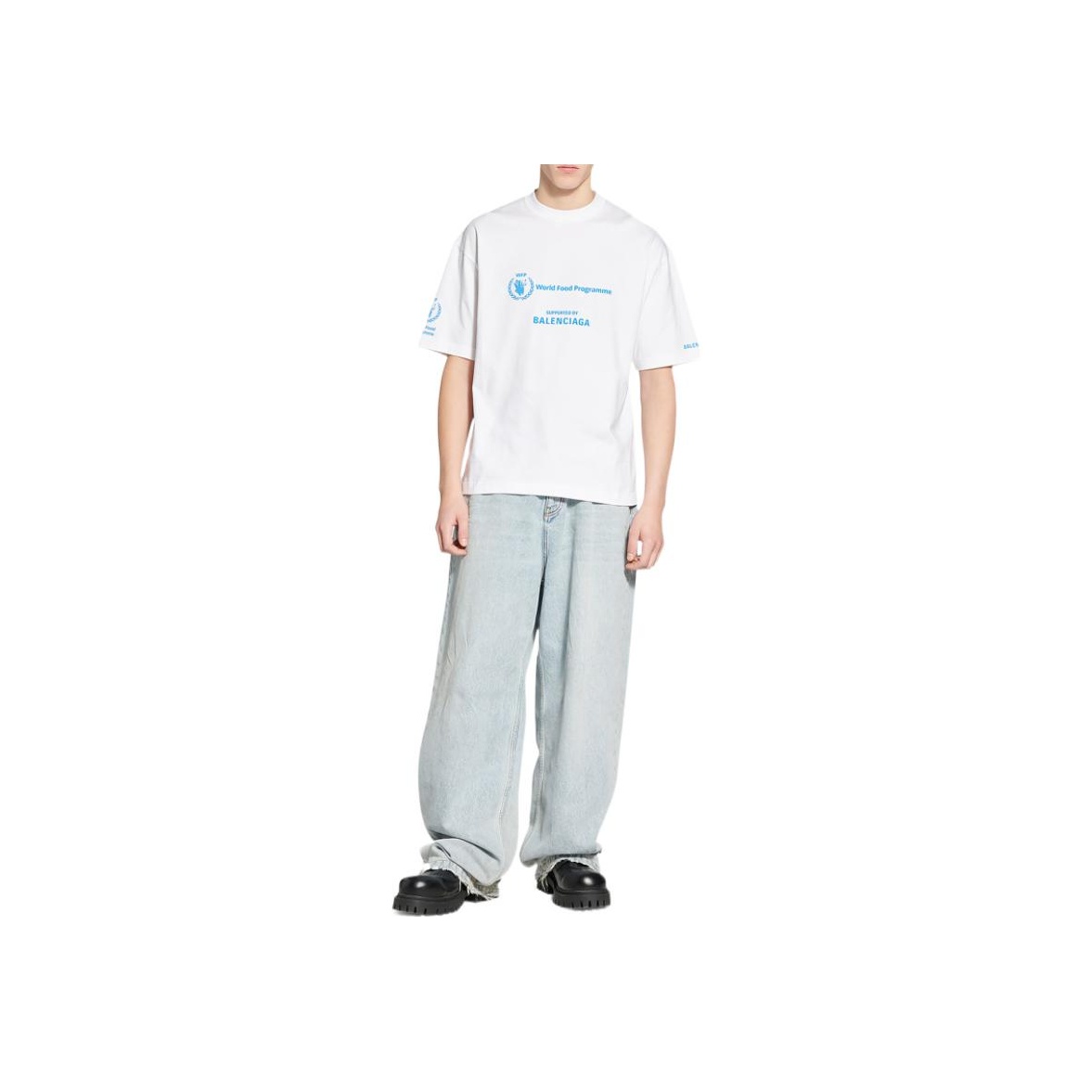 BALENCIAGAWFP レギュラー フィット トレーナー 白 S P00888864.jpg