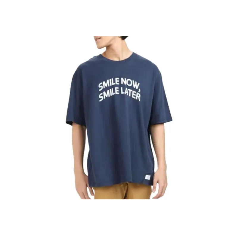 Vans Just Smile T Shirt Dark Blue Unisex-2