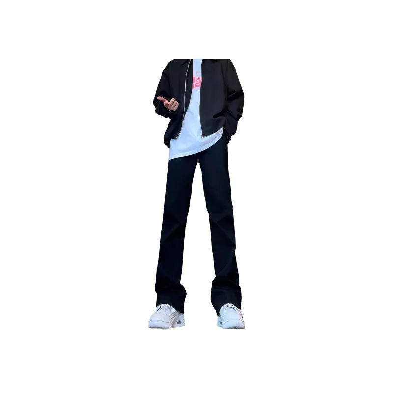 HOKLV Jeans Unisex Black-0