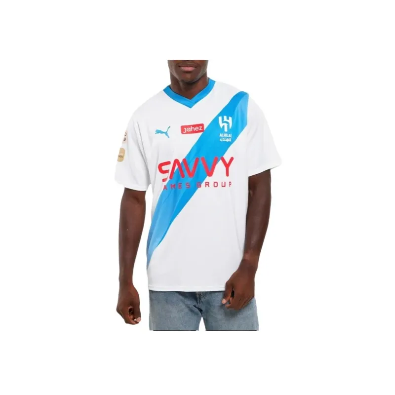 PUMA Al Hilal SFC Neymar Jr. T Shirt Men's White Blue-2