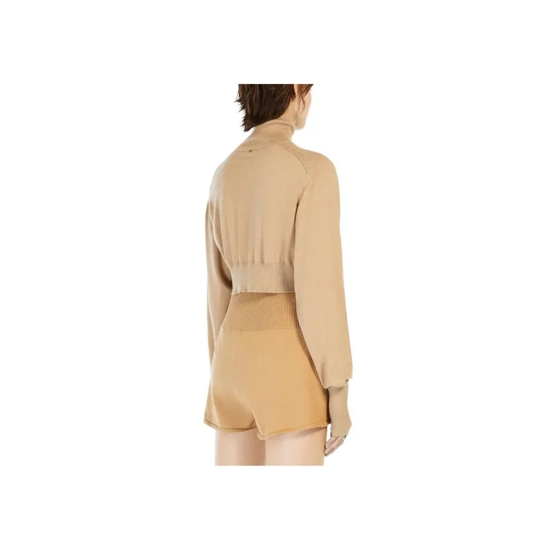 SportMax Ululato Roll Neck Cropped Jumper-2