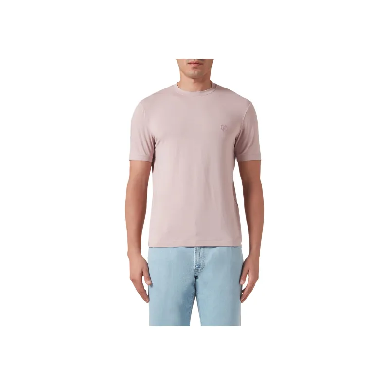 GIORGIO ARMANI Logo Embroidered Crewneck T Shirt-2