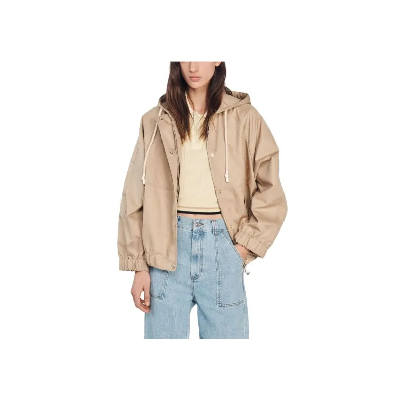 Sandro Jackets Women's Beige Yellow-1