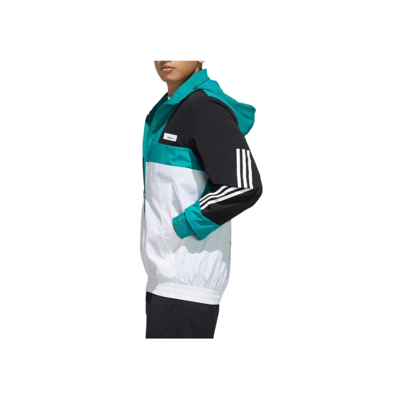 Adidas Neo Jackets Men White Green Multicolor-4