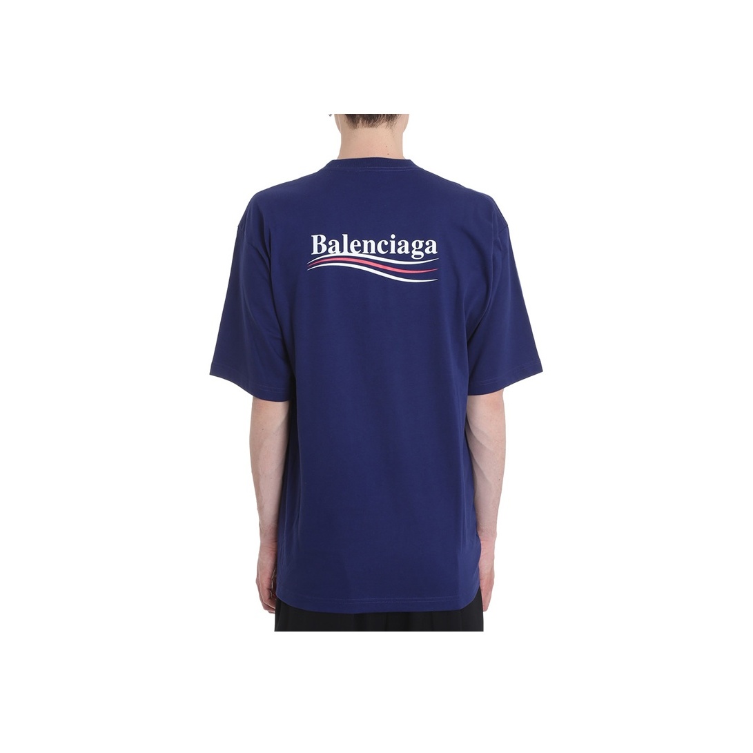 【送料&関税込】Balenciaga political Campaign T-shirt Men's Political Campaign T-shirt Large Fit in Black