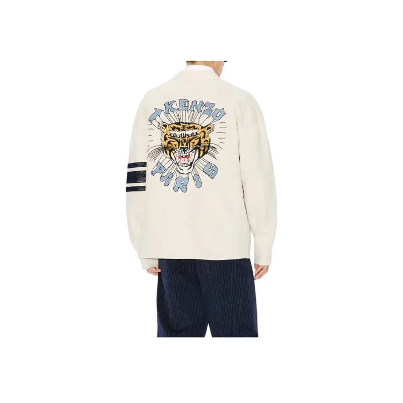 KENZO Drawn Varsity Oversized Knit Cardigan-3