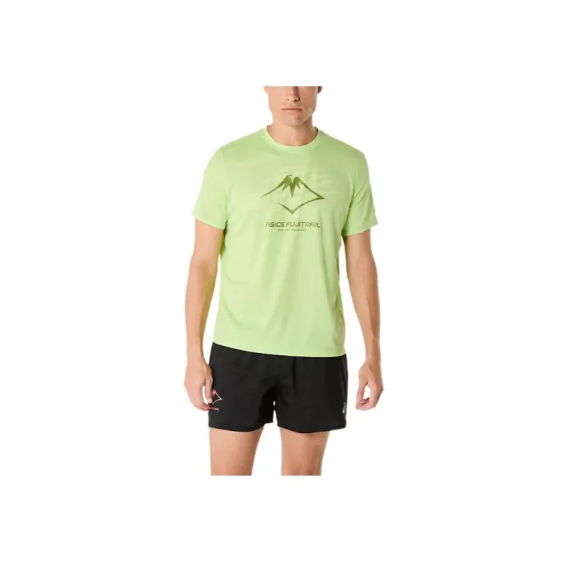 Asics FUJITRAIL T Shirt Men's Green-0