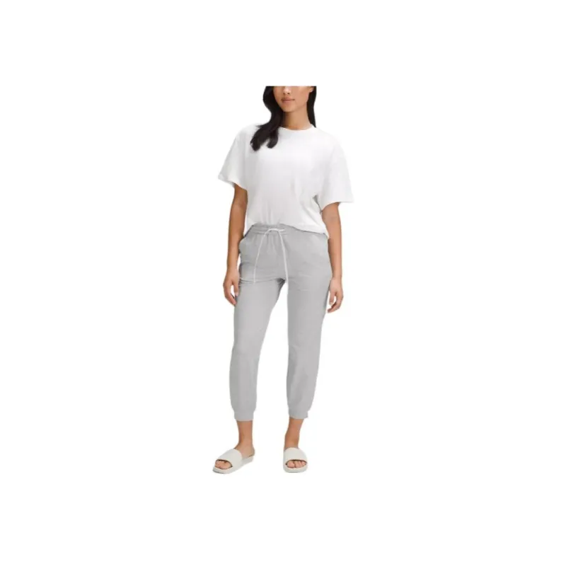Lululemon Soft Jersey Classic Fit Mid Rise Jogger Casual Pants Women's-3
