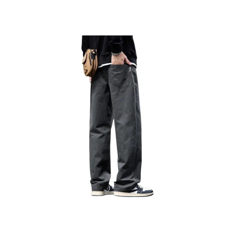 Tonlion Casual Pants Unisex Light Green Gray-1