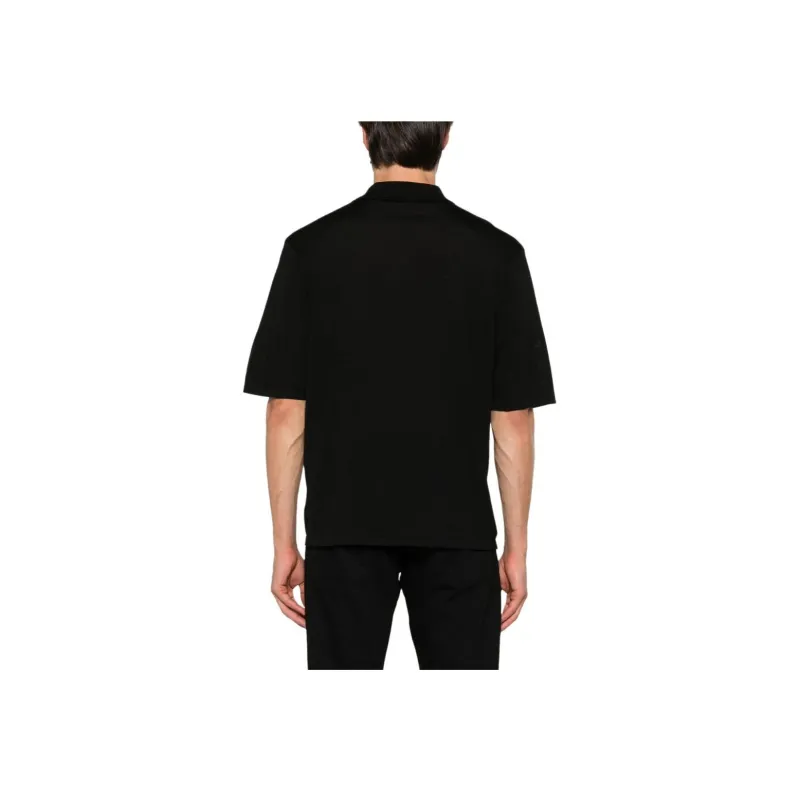 SAINT LAURENT Logo embroidered Polo Shirt-2
