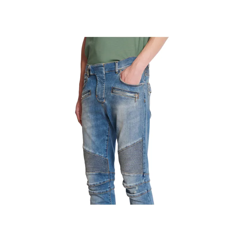 BALMAIN Slim Fit Biker Jeans-6