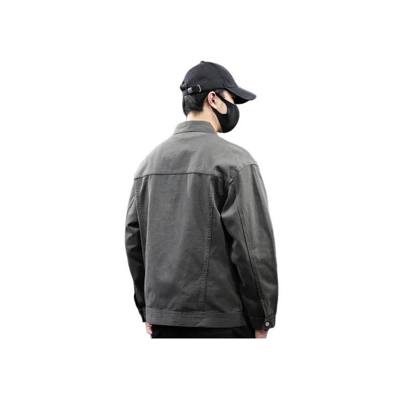 Tonlion Denim Jacket Unisex Army Green-0