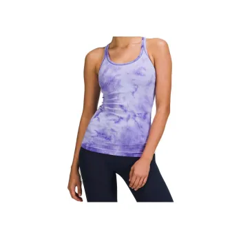 Lululemon Ebb To Street Sport Vests Women's Marble Dye Indigo