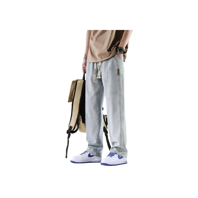 TOUHAOQINGNIAN Jeans Unisex-9