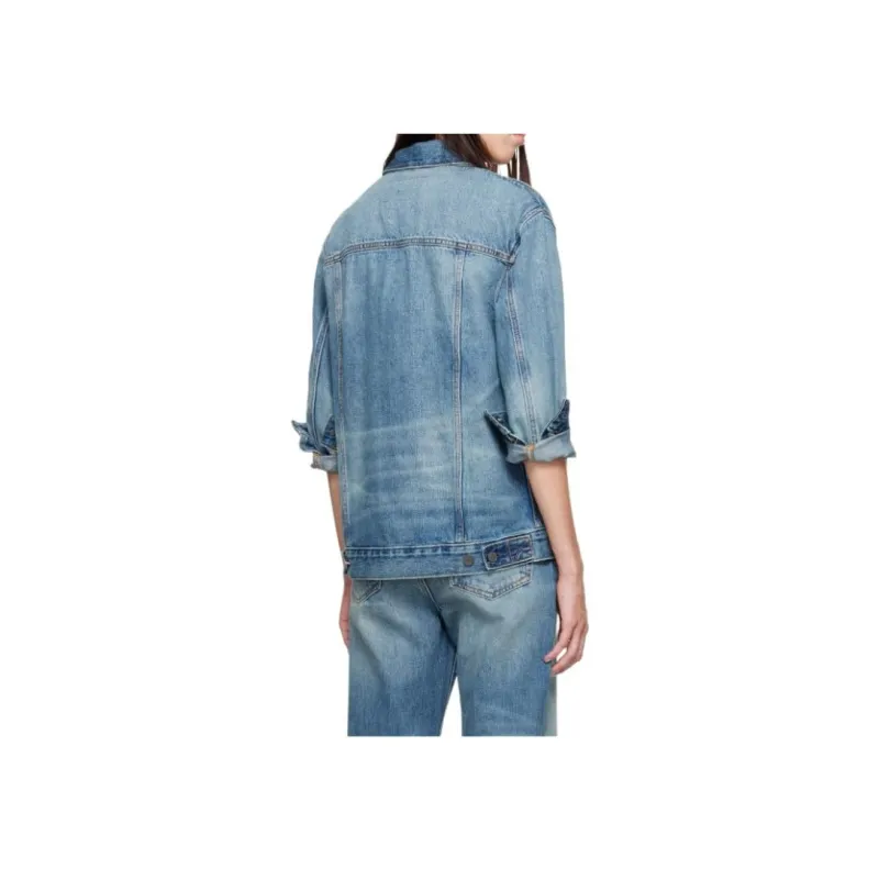 CALVIN KLEIN Denim Jacket Women's Blue-3