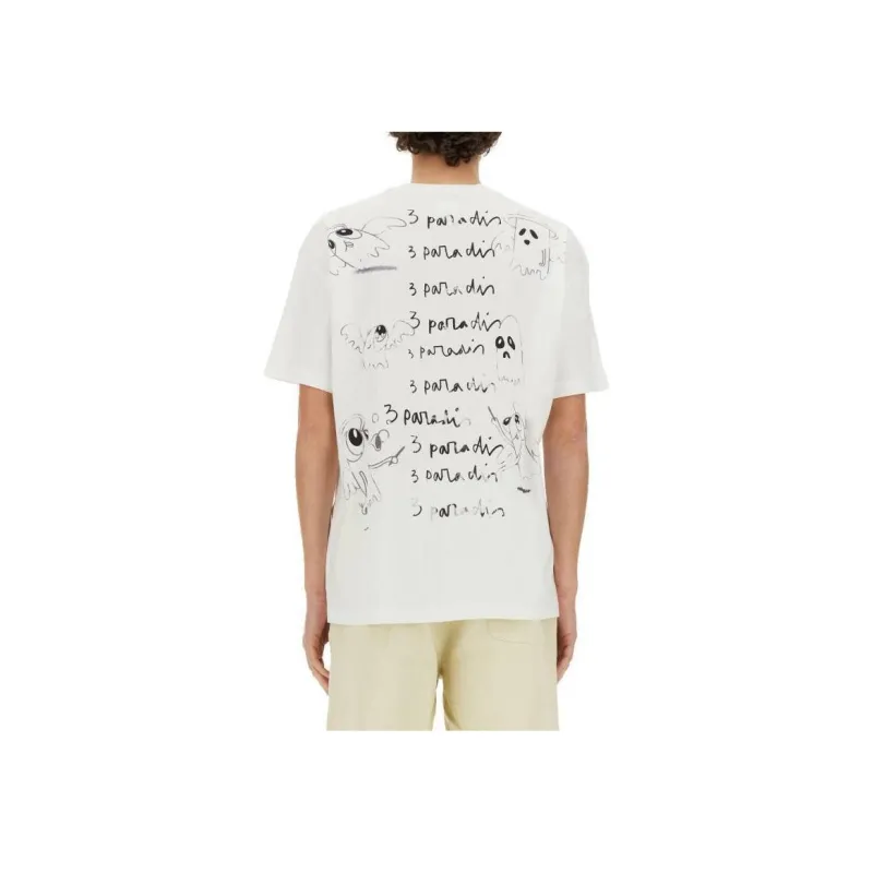 3PARADIS X Edgar Plans Cotton T shirt-0