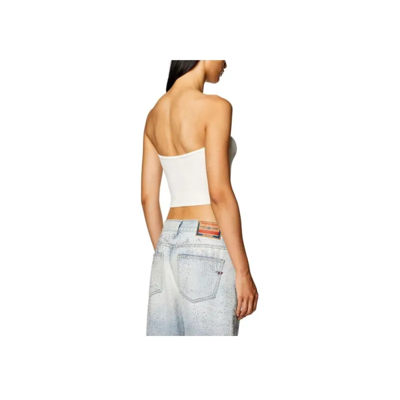 DIESEL SS24 Strapless Top Women's White-2